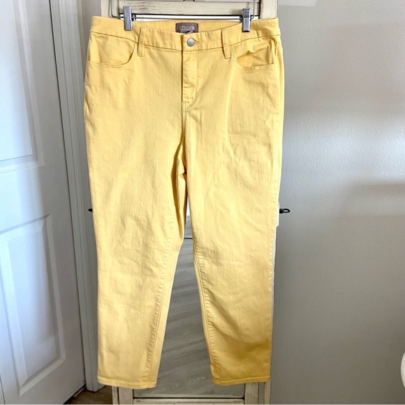 Chico's Denim - Chico's Yellow Ankle Jeans Size 1.5 or Women's 10
